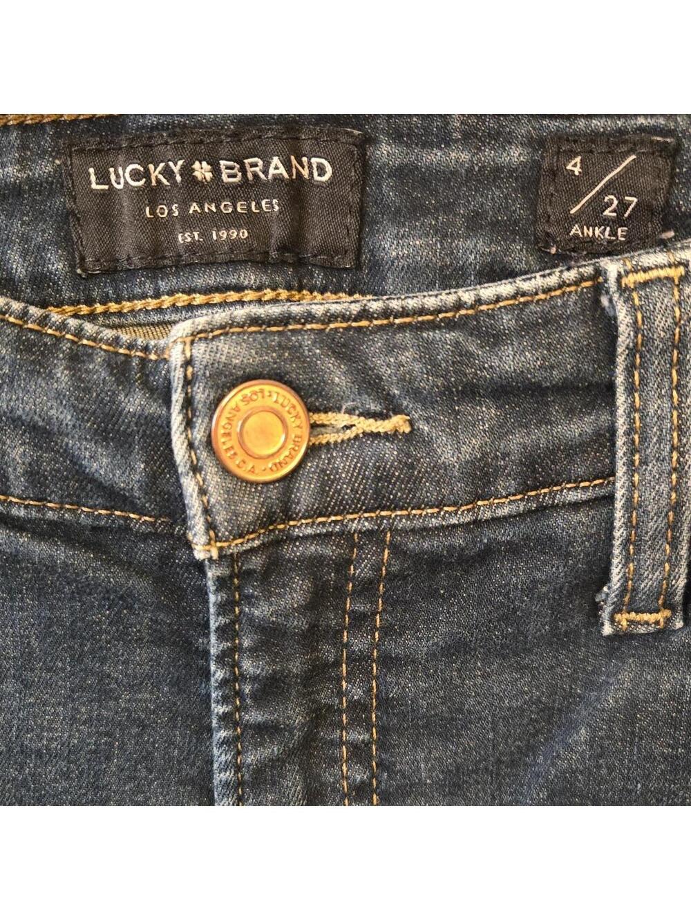 Lucky Brand Jeans Women’s size 4/27 Ankle Dark Wash Slim Fit Stretch Denim